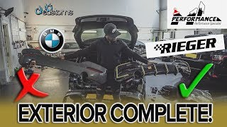 BMW M140i gets a RIEGER DIFFUSER so ML Performance  DUB CUSTOMS [upl. by Renmus]