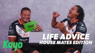 Footy players give life advice  NRL  Kayo Sports [upl. by Egidio]