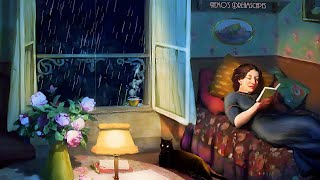 Let the window open I want to hear the rain  Oldies from another room wind chimes  6 HOURS ASMR [upl. by Romaine932]