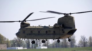 CH47 Chinook Startup and Departure IRL [upl. by Searcy]