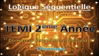 28 Compteur Asynchrone Modulo 7 Théorique Avec Bascule D  JK  Chron  شرح مبسط جدا بالدارجة [upl. by Sudaorb]