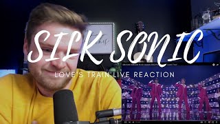 SILK SONIC  LOVES TRAIN LIVE  REACTION [upl. by Boothman]