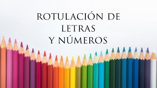 Rotulación de Letras y Números [upl. by Lartnom]