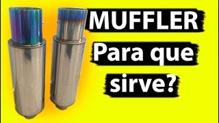 👉 Muffler PARA QUE SIRVE  RESONADOR SILENCIADOR JDM [upl. by Maurits87]