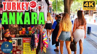 Turkey Ankara Walking Tour 4K  Turkey Capital Ankara City Center Kizilay [upl. by Dagney772]