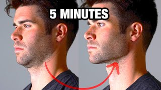 How to Get A More Defined Jawline  In Only 5 Minutes [upl. by Ardni894]