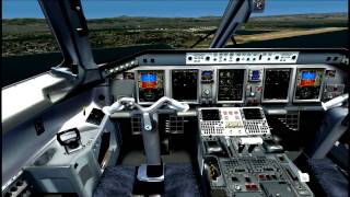 Wilco Embraer 170 take off and landing FSX [upl. by Flessel]