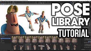 How to Use the Pose Library In Blender [upl. by Phelia]