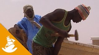 Bulding a boat in Mauritania [upl. by Ahseei]