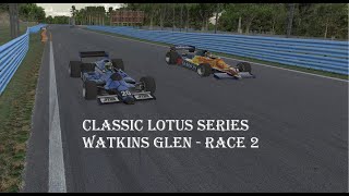 2024S2 Week 12 Classic Lotus Series Watkins Glen Race 2 [upl. by Quintus]