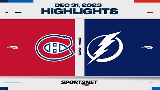 NHL Highlights  Canadiens vs Lightning  December 31 2023 [upl. by Nicholson]