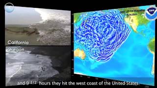 NOAA Ocean Today video Tsunami Strike  Japan Part 2 of 3 Propagation [upl. by Nitsew728]