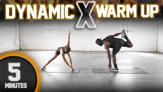 5 Minute Full Body Dynamic WarmUp Stretch [upl. by Thaddeus]