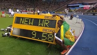 IAAF World Championships  Berlin 2009 Mens 100m Final Eurosport HD [upl. by Shakti]