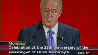 Mulroney celebrates 1984 Conservative majority [upl. by Farris]