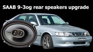 Saab 93ogng900 rear speakers upgrade [upl. by Nnylyma]