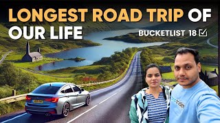 Longest Road Trip of our Life  Travelling to Scotland  subanjalibucketlist scotland [upl. by Ynohtn]