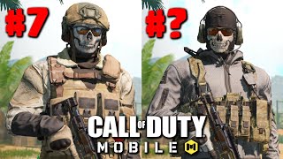 Ranking ALL GHOST SKINS in COD Mobile [upl. by Norty119]