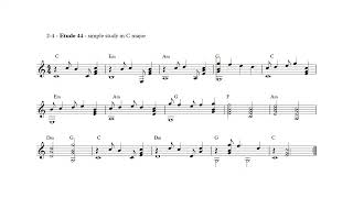 Vol II  24  Etude 44  simple study in C major [upl. by Ardekan]