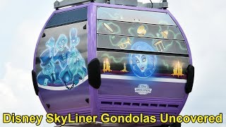 Disney Skyliner Gondolas Uncovered Revealing Haunted Mansion Guardians of Galaxy Characters  MORE [upl. by Favin]