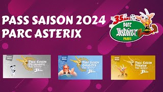 LES PASS SAISONS 2024 AU PARC ASTÉRIX [upl. by Nedrud]