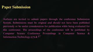 Call for Papers  WiMoA 2024 [upl. by Rukna]