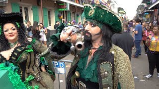 Bourbon Street during Mardi Gras 4k [upl. by Mendelson]