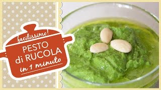 PESTO DI RUCOLA salsa pronta in 1 minuto [upl. by Wulfe]