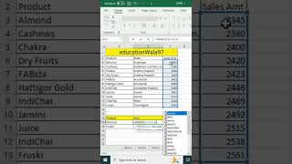 index amp match formula in Excel sheet shorts [upl. by Rakso]