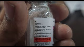 COLISTIN INJECTION  DOSE ADJUSTMENT amp CONVERSION  VIDEO 199 [upl. by Adniralc]