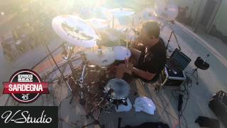 Mark Zonder quotAnother Planetquot Drum cam live  July 2014  Sardegna [upl. by Nuhs]