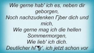 Reinhard Mey  Sommermorgen Lyrics [upl. by Nnylav743]