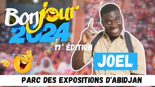 Bonjour 2024  Prestation de Joel 🤣🔥 au parc des expositions dAbidjan [upl. by Akcirred]