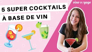 Les 5 meilleurs cocktails à base de vin 🍹 [upl. by Yelrebmyk]