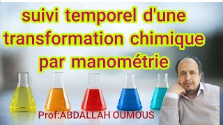 Suivi temporel dune transformation chimique par manométrie [upl. by Yruj]