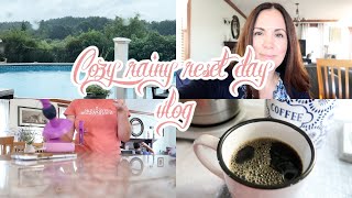 Sunday RESET day before returning to work  Laundry JAM making cooking amp knitting VLOG [upl. by Annawot]