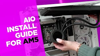 AIO Water Cooler Install Guide for Ryzen AM5  Thermaltake All In One CPU Coolers [upl. by Cordey]