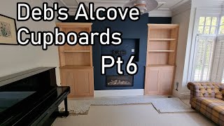 Debras Alcove cupboards amp Shelves build Pt6  Fitting the face frames [upl. by Silvestro]