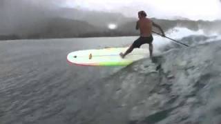 Laird at Hanalei on his Laird Pro SUP Board [upl. by Necyrb223]