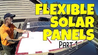 ETFE Flexible Solar Panel Installation  Part 1 [upl. by Lu898]