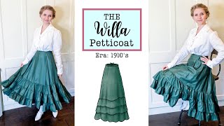 Making a 1910s Petticoat – The Willa Pattern Instructions [upl. by Anev692]