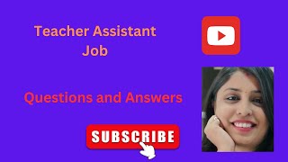 Teaching Assistant Interview Questions and Answers  VinithaJobsx5v Job Mastery [upl. by Favata390]