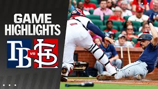 Rays vs Cardinals Game Highlights 8824  MLB Highlights [upl. by Yajiv]