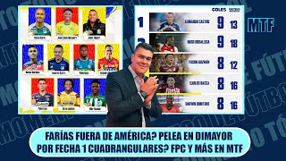 FARÍAS FUERA DE AMÉRICA PELEA EN DIMAYOR POR FECHA 1 CUADRANGULARES FPC Y MÁS EN MTF [upl. by Cyna]