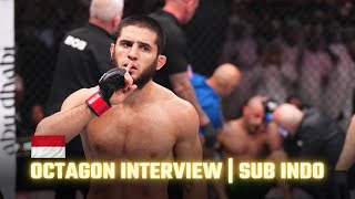 SUB INDO Octagon Interview Islam Makhachev setelah kemenangannya atas Alexander Volkanovski [upl. by Adekan]