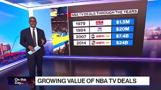 Growing Value of NBA TV Deals  On This Day [upl. by Traver]