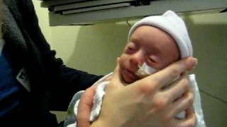 Preemie first bottle feeding  Burp and Feed [upl. by Rogerson]