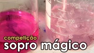 Competição do sopro mágico EXPERIÊNCIA de QUÍMICA [upl. by Niven]