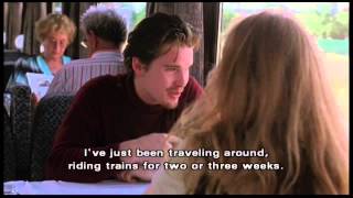 Before Sunrise clip2 quotSo Im the crude dumb vulgar Americanquot [upl. by Etty]