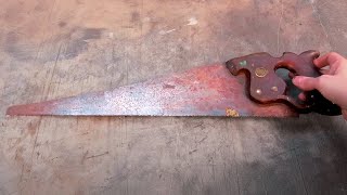 110 Year Old Hand Saw Restoration 🪚 [upl. by Gustaf68]